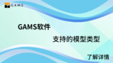 GAMS支?#20540;?#27169;型类型