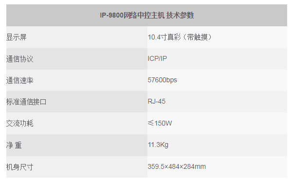 惠威（HiVi）IP-9800/9800EX/9800S网络广播智能中控主机