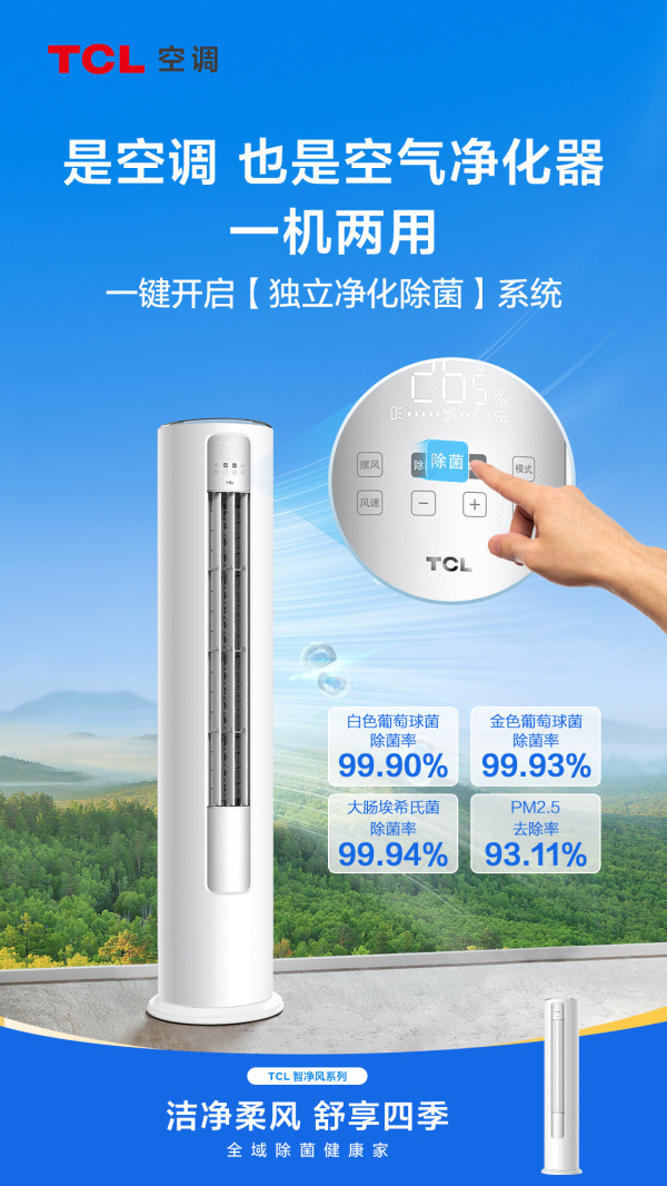 “阳康”后也要健康呼吸，TCL智净风柜机全域除菌空气更洁净