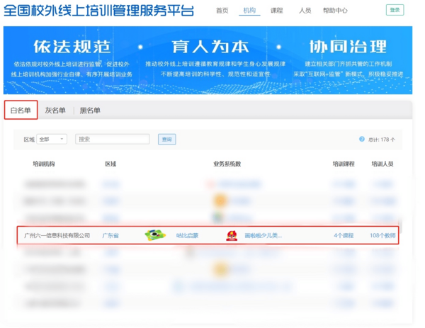 畫啦啦入選全國校外線上培訓機構“白名單”