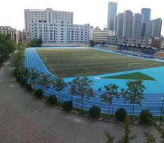南开中学采用预制型塑胶翻新改造校园跑道